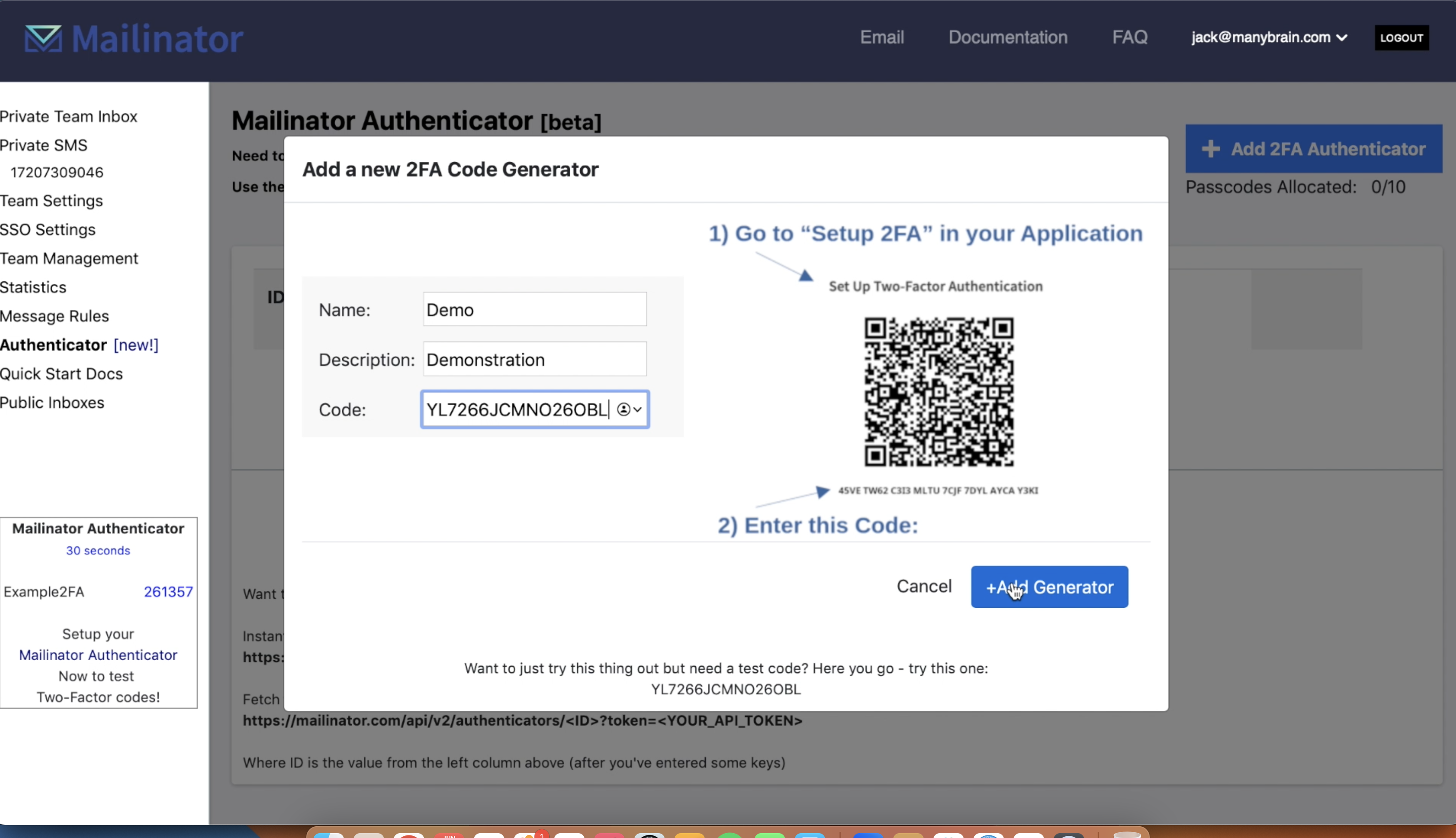 Feature Update: Mailinator Authenticator - Mailinator